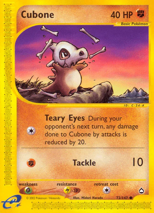 Cubone (72/147) [Aquapolis] - for just $9.45! 