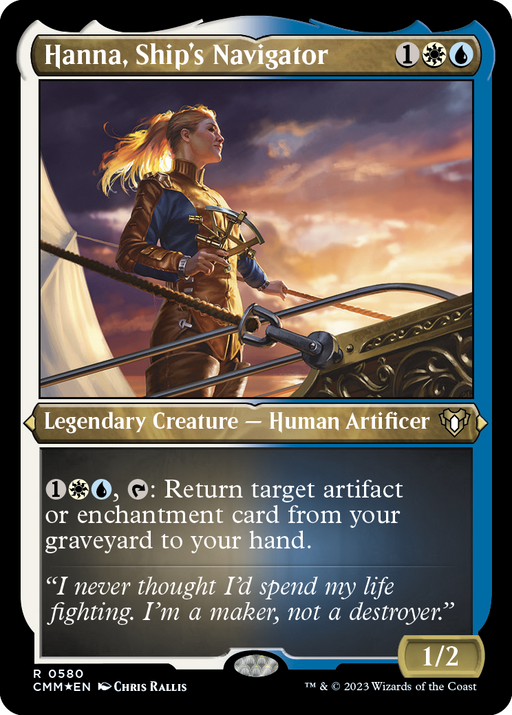 Hanna, Ship's Navigator (Foil Etched) [Commander Masters] - Just $0.95! Shop now at Retro Gaming of Denver