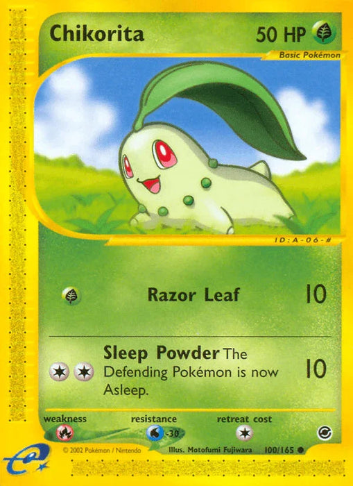 Chikorita (100/165) [Expedition: Base Set] - for just $2.70! 