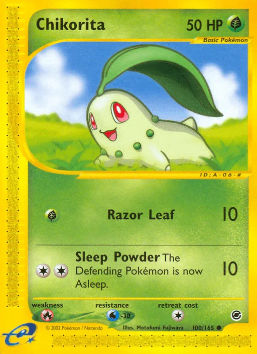 Chikorita (100/165) [Expedition: Base Set] - for just $3.15! 