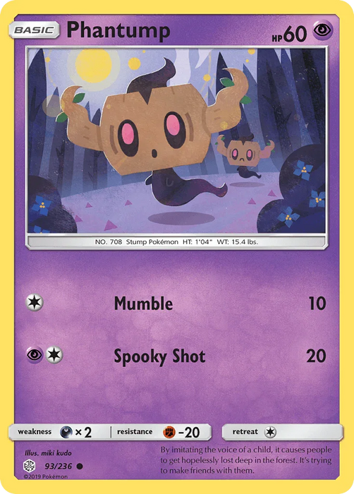 Phantump (93/236) [Sun & Moon: Cosmic Eclipse] - for just $0.10! 