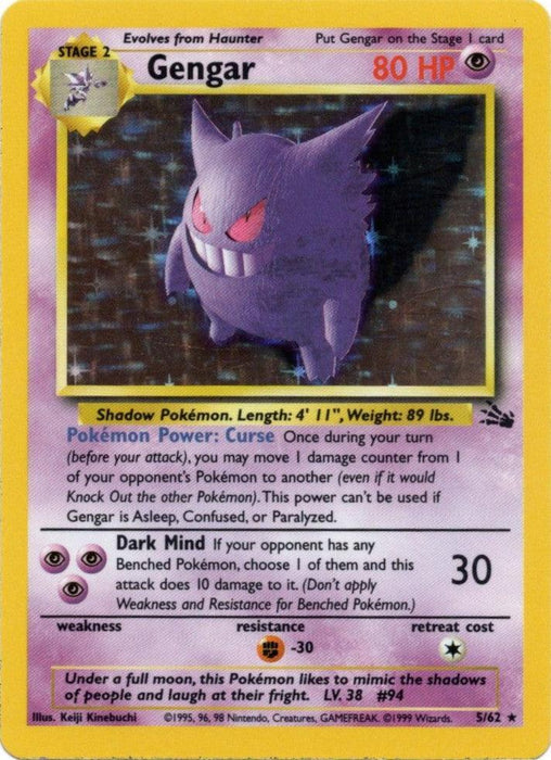 Gengar (5/62) [Fossil Unlimited] - for just $80.20! 