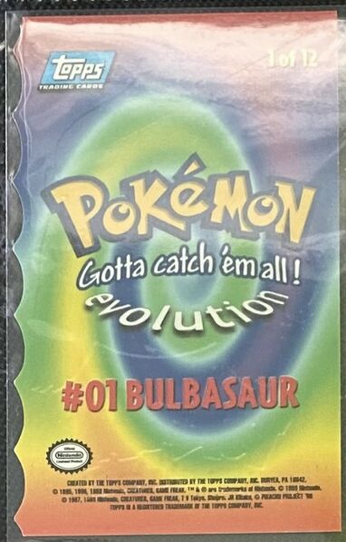 Bulbasaur Die-cut (1) [Topps Pokemon the First Movie (Second Print)] - for just $1! 