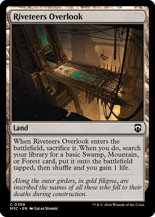 Riveteers Overlook (M3C-369) - Modern Horizons 3 Commander - for just $0.11! 