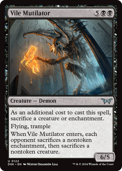 Vile Mutilator (DSK-122) - Duskmourn: House of Horror - for just $0.06! 