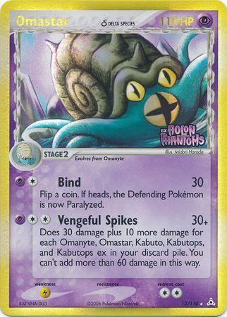 Omastar (13/110) (Delta Species) (Stamped) [EX: Holon Phantoms] - for just $14.90! 