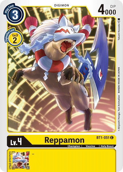 Reppamon [BT1-051] [Release Special Booster Ver.1.0] - Just $0.09! Shop now at Retro Gaming of Denver