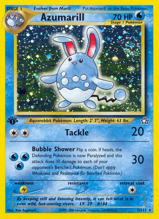 Azumarill (2/111) [Neo Genesis 1st Edition] - for just $37.55! 