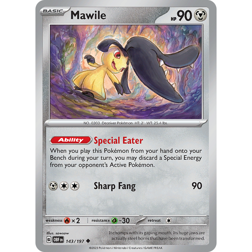 Mawile (143/197) [Scarlet & Violet: Obsidian Flames] - Just $0.03! Shop now at Retro Gaming of Denver