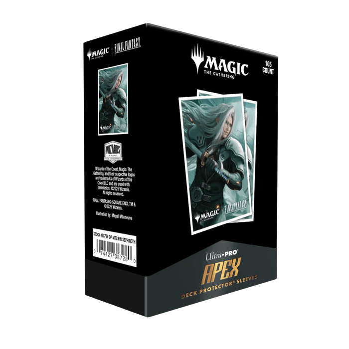 Deck Protector Sleeves: Apex - Magic: The Gathering FINAL FANTASY Sephiroth, Planet’s Heir (105ct) - for just $23.99! 