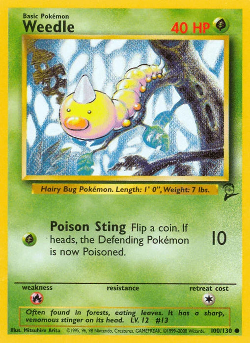 Weedle (100/130) [Base Set 2] - for just $0.20! 