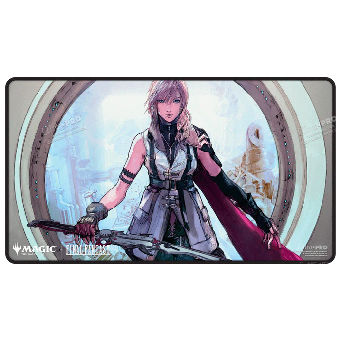 Ultra PRO Magic: The Gathering - Black Stitched Playmat - Final Fantasy (Lightning, Army of One) - for just $19.95! 