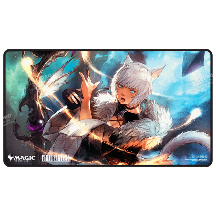 Ultra PRO Magic: The Gathering - Black Stitched Playmat - Final Fantasy (Y'shtola Rhul Black) - for just $14.95! 