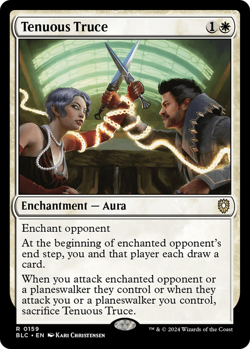 Tenuous Truce (BLC-159) - Bloomburrow Commander - for just $0.12! 