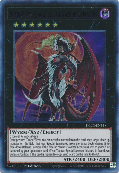Number 24: Dragulas the Vampiric Dragon (Purple) [DLCS-EN118] Ultra Rare - for just $0.45! 