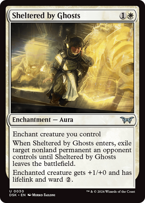 Sheltered by Ghosts (DSK-030) - Duskmourn: House of Horror Foil - for just $1.20! 