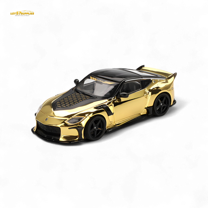 Mini-GT Nissan Z VeilSide FZ400 Gold Chrome LHD 1:64 - for just $24.99! 