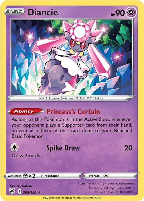 Diancie (068/189) [Sword & Shield: Astral Radiance] - for just $0.15! 