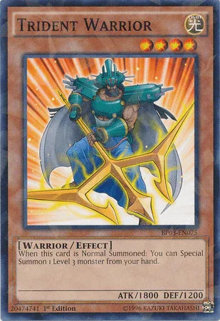 Trident Warrior [BP03-EN075] Shatterfoil Rare - for just $0.10! 