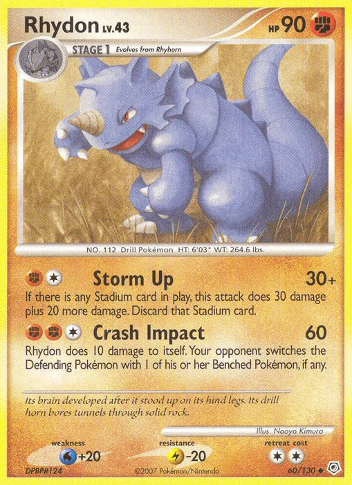 Rhydon (60/130) [Diamond & Pearl: Base Set] - for just $0.30! 
