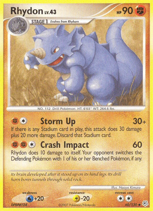 Rhydon (60/130) [Diamond & Pearl: Base Set] - for just $0.30! 