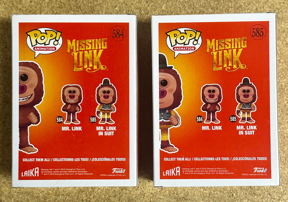 Funko Pop! Animation Mr. Link & With Suit Missing Link 2019 Vaulted Set Of 2 - for just $20! 