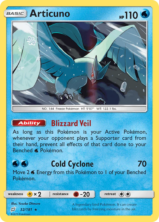 Articuno (32/181) [Sun & Moon: Team Up] - for just $1.40! 