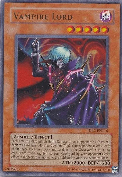 Vampire Lord [DB2-EN116] Ultra Rare - for just $1.55! 