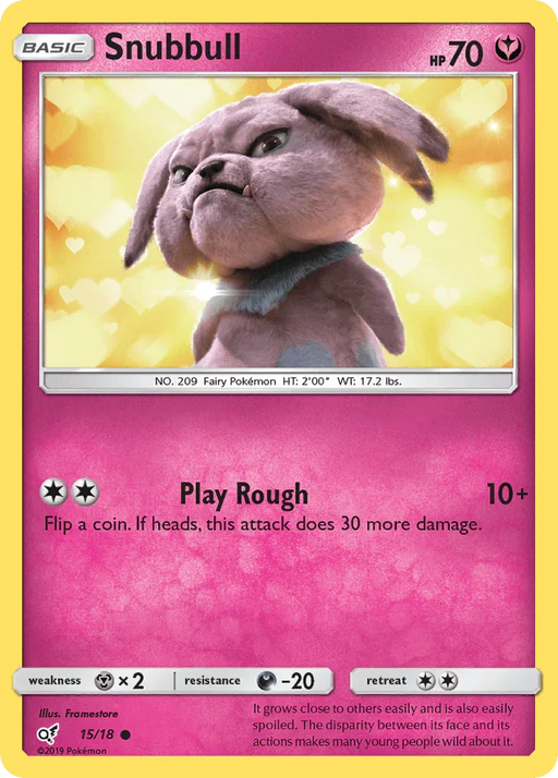 Snubbull (15/18) [Sun & Moon: Detective Pikachu] - for just $0.15! 