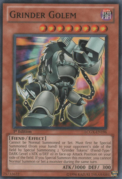 Grinder Golem [LCGX-EN196] Common - for just $0.55! 