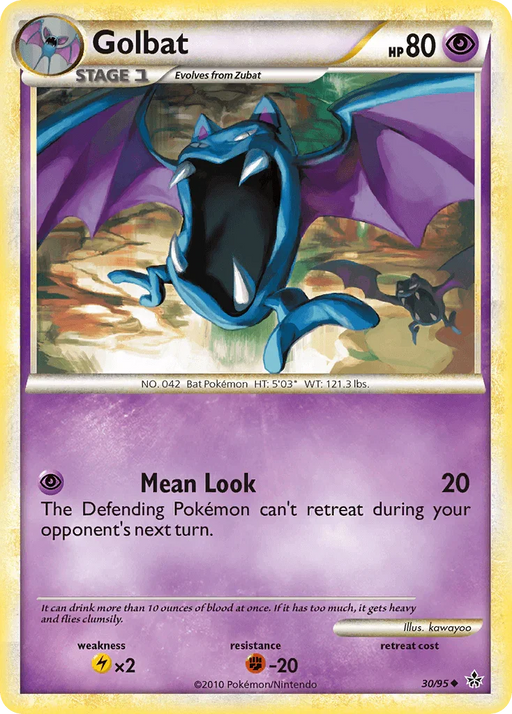 Golbat (30/95) [HeartGold & SoulSilver: Unleashed] - for just $0.25! 