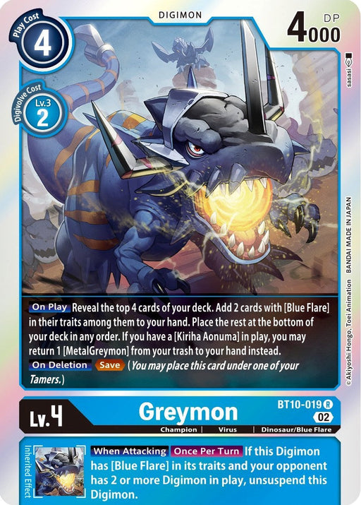 Greymon [BT10-019] [Xros Encounter] - Just $0.10! Shop now at Retro Gaming of Denver