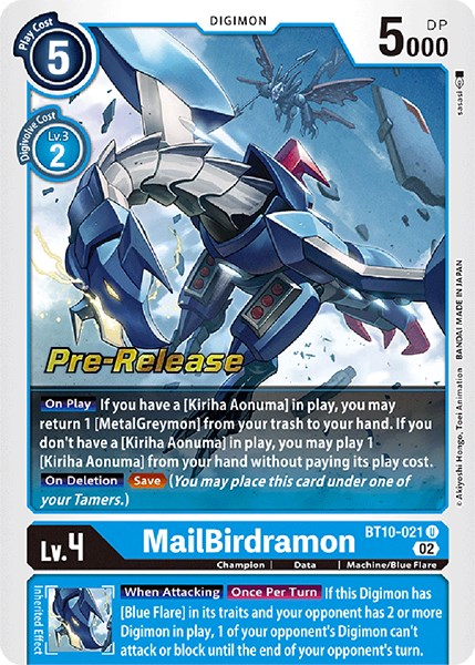 MailBirdramon [BT10-021] [Xros Encounter Pre-Release Cards] - Just $5.25! Shop now at Retro Gaming of Denver