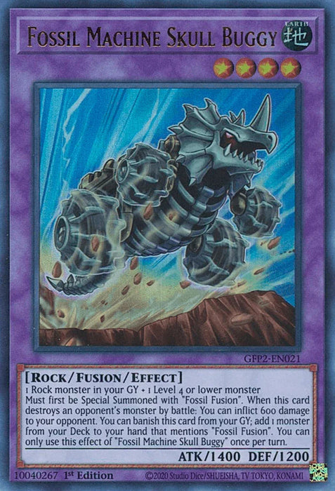 Fossil Machine Skull Buggy [GFP2-EN021] Ultra Rare - for just $0.10! 