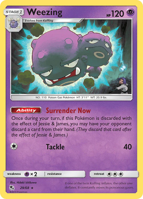 Weezing (29/68) [Sun & Moon: Hidden Fates] - for just $0.10! 