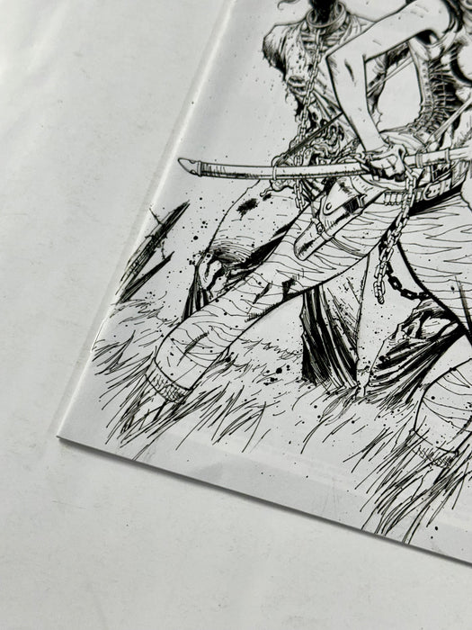 The Walking Dead #19 B&W Virgin Michonne 15th Anniversary Image Comics Campbell D - for just $60! 