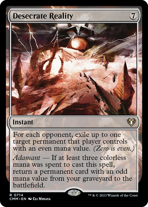 Desecrate Reality (CMM-714) - Commander Masters - for just $1.55! 