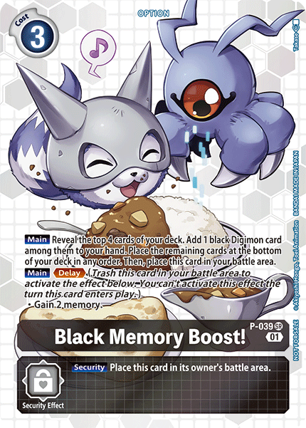 Black Memory Boost! [P-039] (Box Promotion Pack - Next Adventure) [Promotional Cards] - Just $0! Shop now at Retro Gaming of Denver