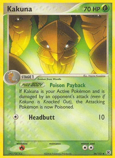 Kakuna (36/112) [EX: FireRed & LeafGreen] - for just $0.30! 