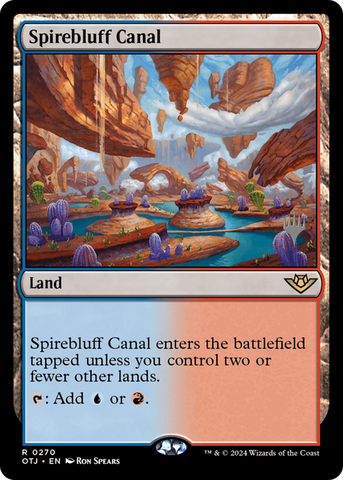 Spirebluff Canal (PPOTJ-270) - Outlaws of Thunder Junction Promos - for just $1.42! 