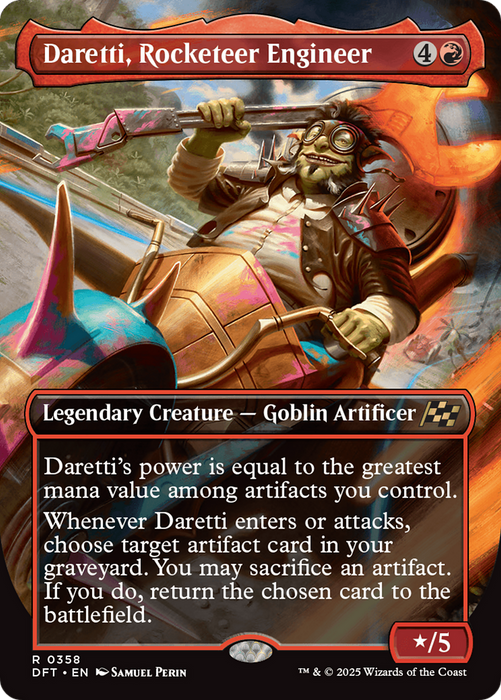 Daretti, Rocketeer Engineer (DFT-358) - Aetherdrift (Borderless) Foil - for just $0.10! 