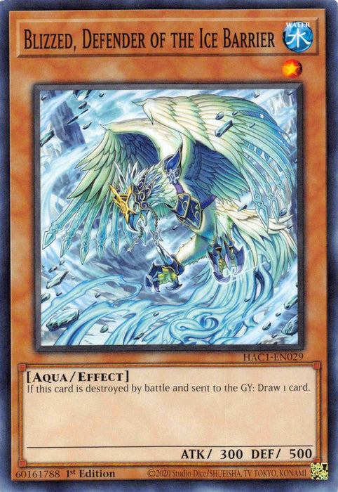 Blizzed, Defender of the Ice Barrier [HAC1-EN029] Common - for just $0.10! 