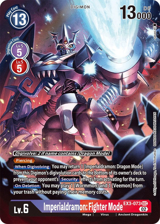 Imperialdramon: Fighter Mode [EX3-073] (Alternate Art) [Draconic Roar] - Just $2.55! Shop now at Retro Gaming of Denver