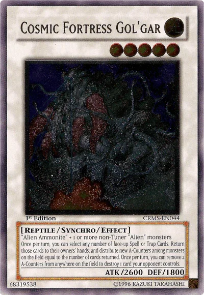 Cosmic Fortress Gol'Gar [CRMS-EN044] Ultimate Rare - for just $14.30! 