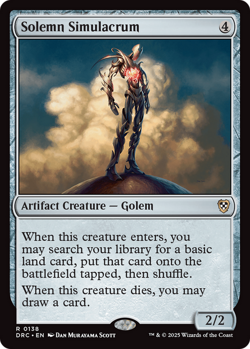 Solemn Simulacrum (DRC-138) - Commander: Aetherdrift - for just $0.11! 