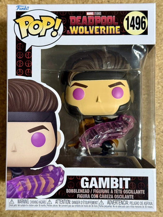 Funko Pop! Marvel Gambit With Cards #1496 MCU Deadpool & Wolverine 2024 - for just $13! 