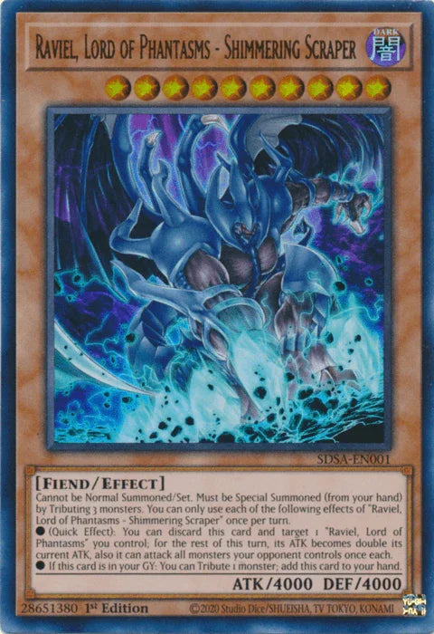 Raviel, Lord of Phantasms - Shimmering Scraper [SDSA-EN001] Ultra Rare - for just $0.15! 
