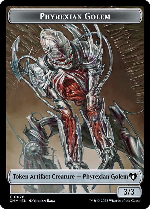 Phyrexian Golem // Ox Double-Sided Token [Commander Masters Tokens] - for just $0.10! 