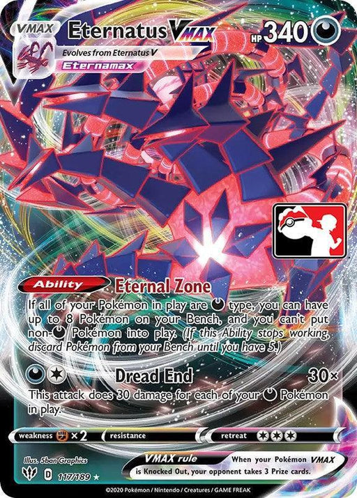 Eternatus VMAX (117/189) [Prize Pack Series One] - for just $32! 