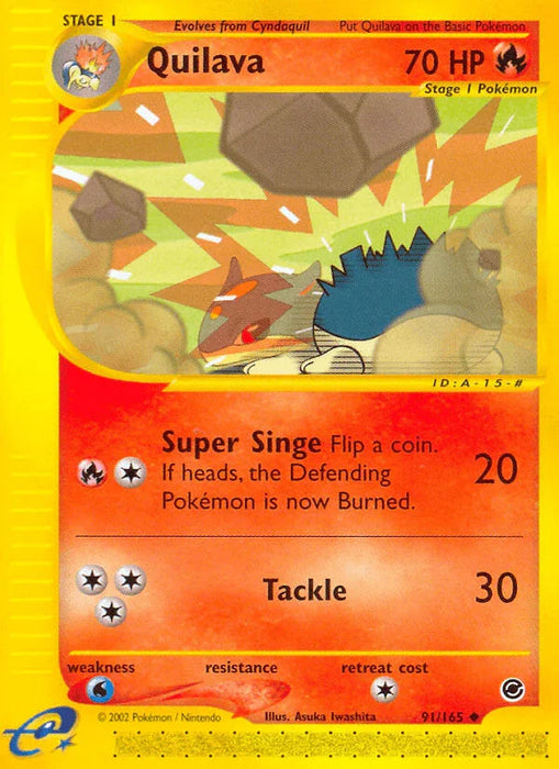 Quilava (91/165) [Expedition: Base Set] - for just $3.20! 
